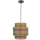 PENDANT LIGHT-PEN301 BK/RATTAN