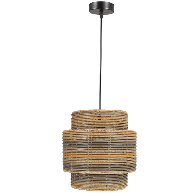PENDANT LIGHT-PEN301 BK/RATTAN