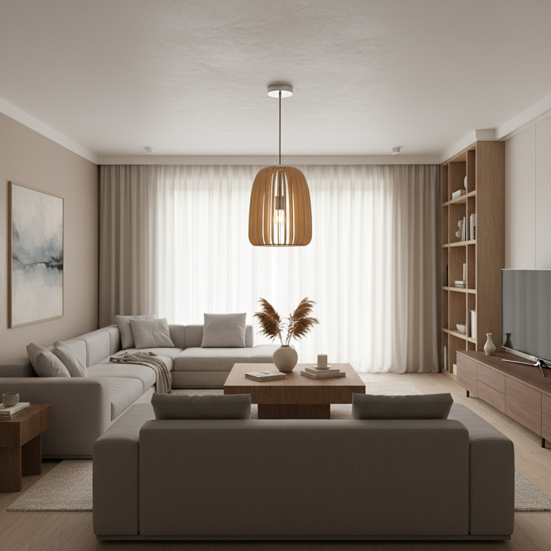 PENDANT LIGHT-PEN445 WOOD