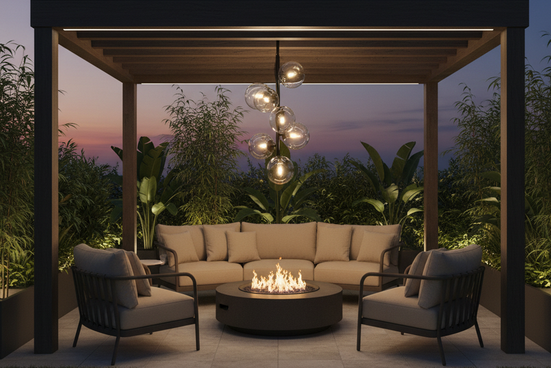 PENDANT LIGHT-PEN470/6 MATT BLACK