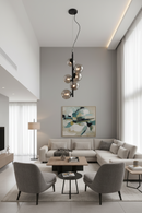 PENDANT LIGHT-PEN470/6 MATT BLACK