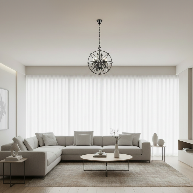 PENDANT LIGHT-PEN529/5 BLACK