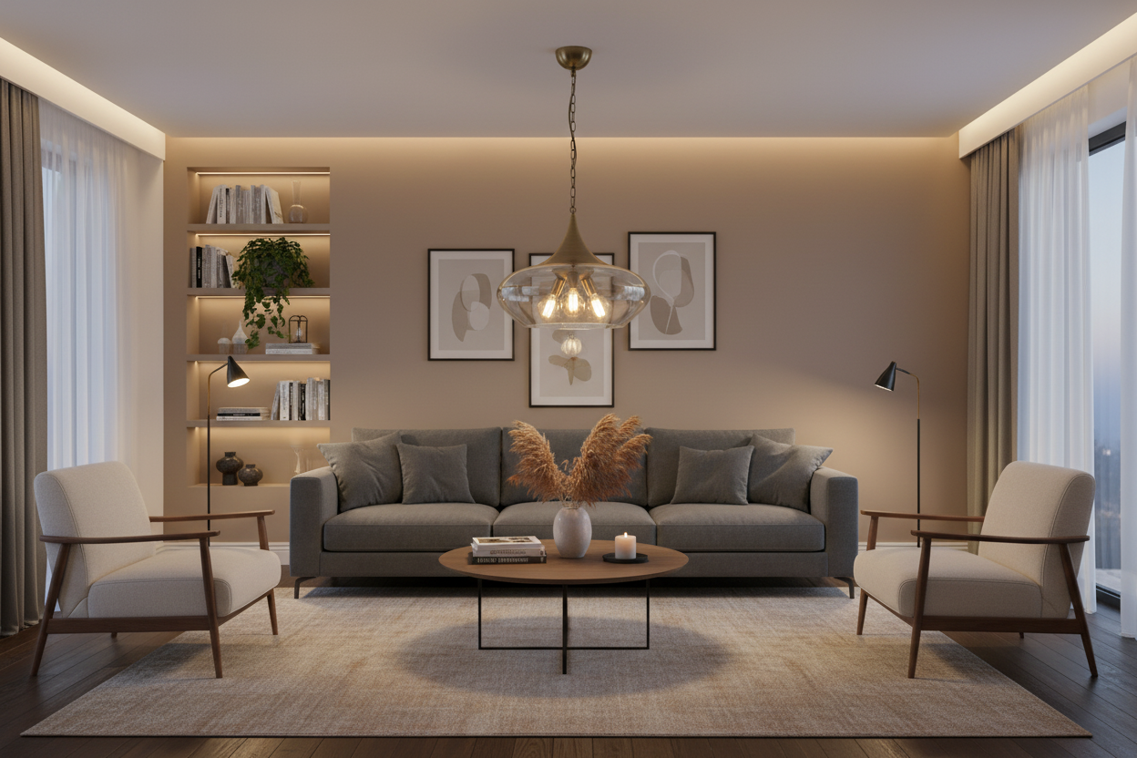 PENDANT LIGHT-PEN603 COGNAC
