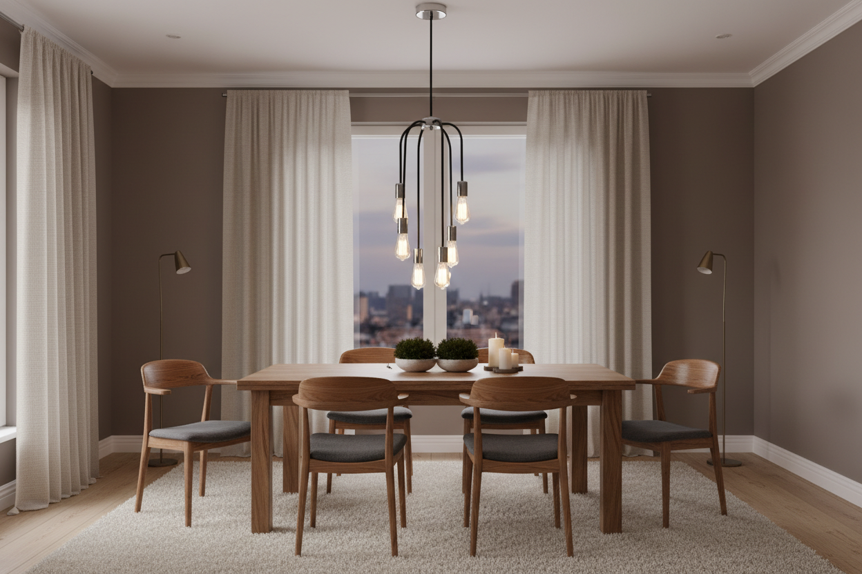 PENDANT LIGHT-PEN621/6 CHROME/BLACK