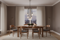 PENDANT LIGHT-PEN621/6 CHROME/BLACK