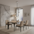 PENDANT LIGHT-PEN621/6 CHROME/BLACK