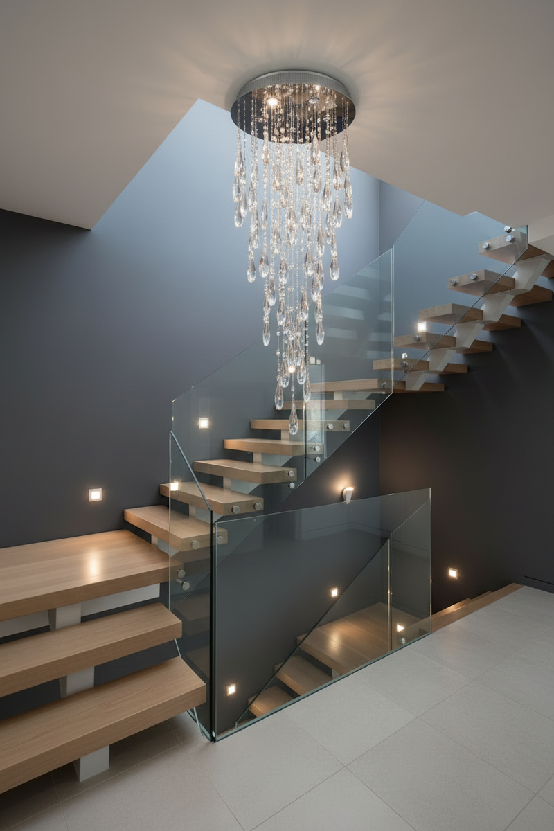 PENDANT LIGHT-PEN628/5 CRYSTAL