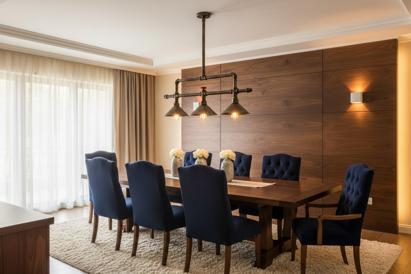 PENDANT LIGHT-PEN726/3 BLACK GOLD