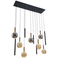 PENDANT LIGHT-PEN823/12 BK/GD