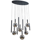PENDANT LIGHT-PEN824/12 BK/SMOKE