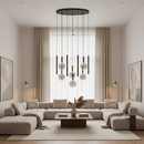 PENDANT LIGHT-PEN824/12 BK/SMOKE
