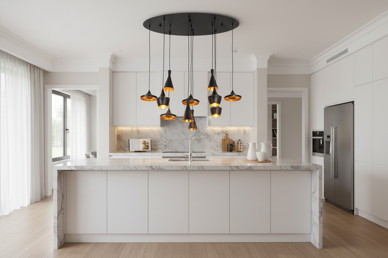 PENDANT LIGHT-PEN851/11 BLACK/GOLD