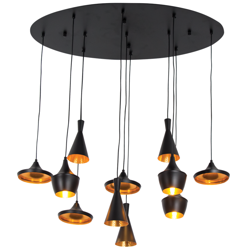 PENDANT LIGHT-PEN851/11 BLACK/GOLD