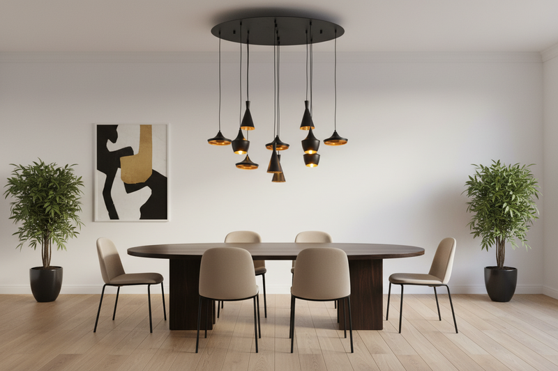 PENDANT LIGHT-PEN851/11 BLACK/GOLD