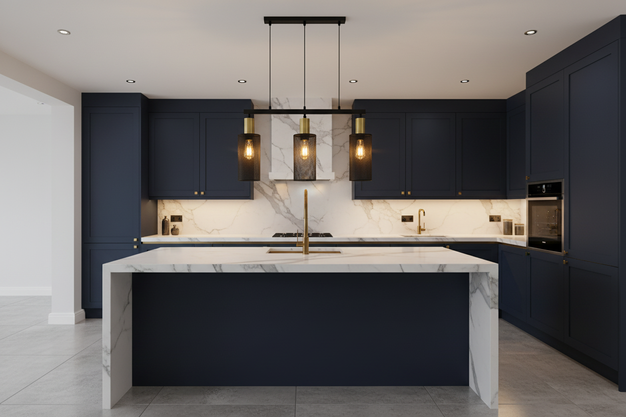 PENDANT LIGHT-PEN874/3 BK/GD