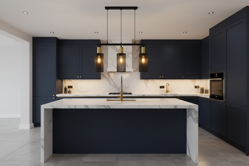 PENDANT LIGHT-PEN874/3 BK/GD