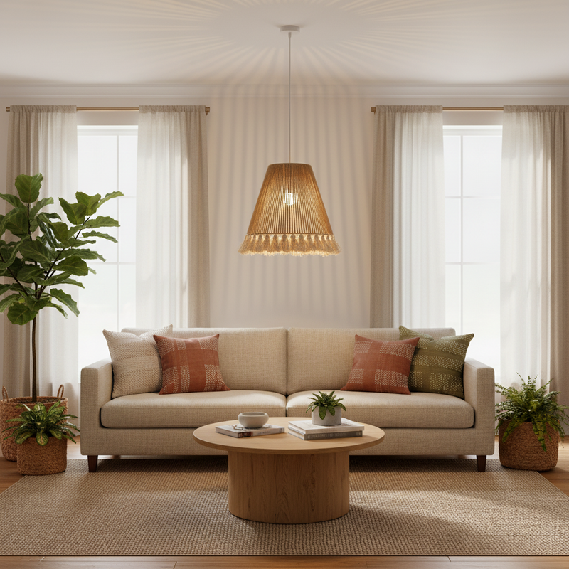 PENDANT LIGHT-OEN883 NATURAL