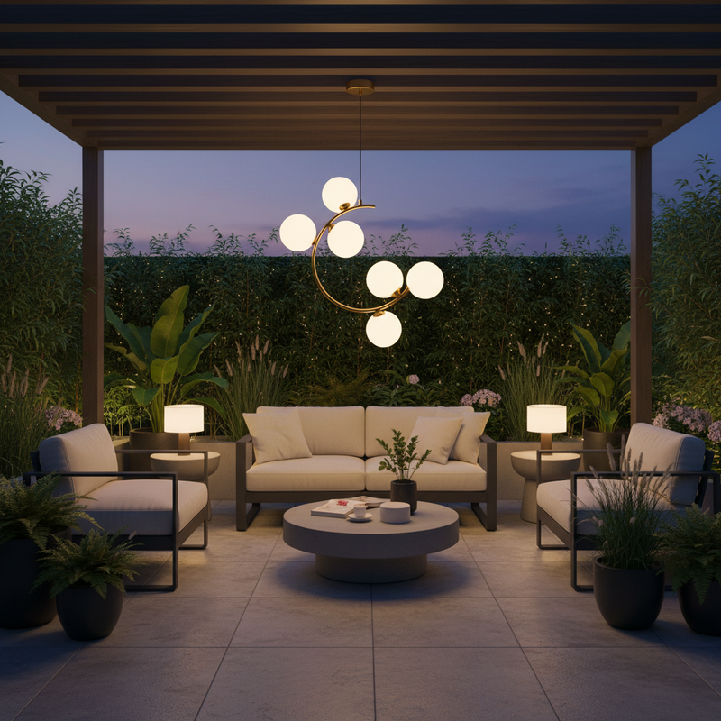 PENDANT LIGHT-PEN894/6 BRASS