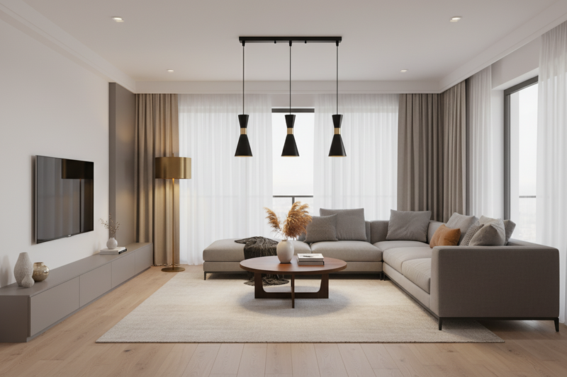 PENDANT LIGHT-PEN941/3 BLACK