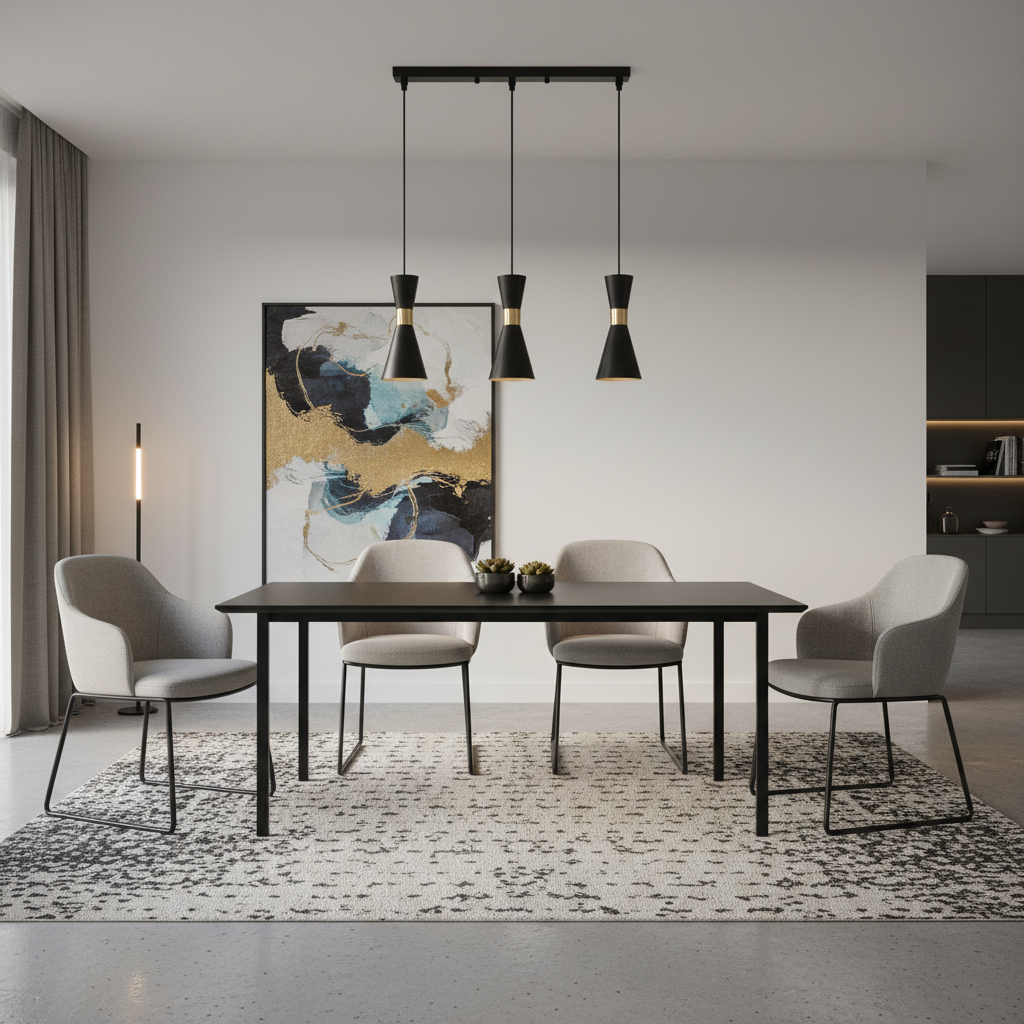 PENDANT LIGHT-PEN941/3 BLACK