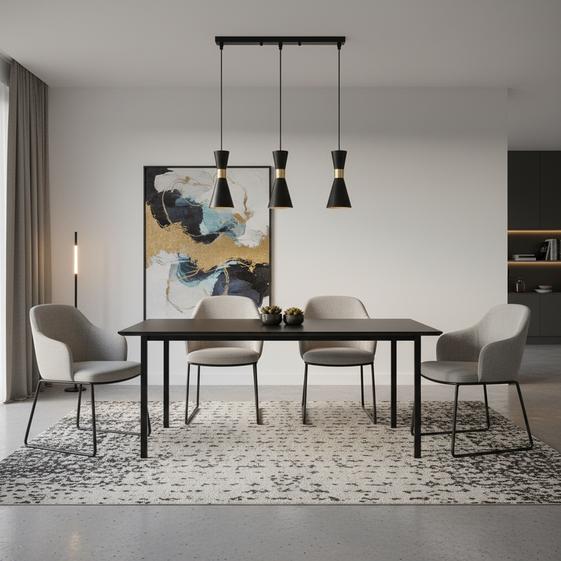 PENDANT LIGHT-PEN941/3 BLACK