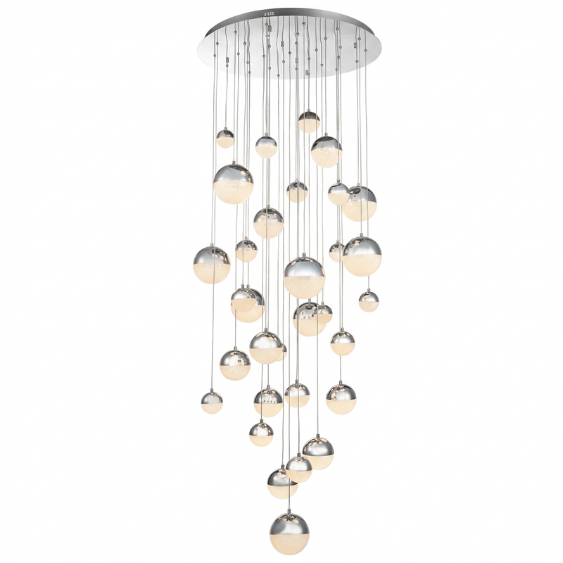 PENDANT LIGHT-PEN248/32 CHROME 3CCT-Mr Smart Lighting Company