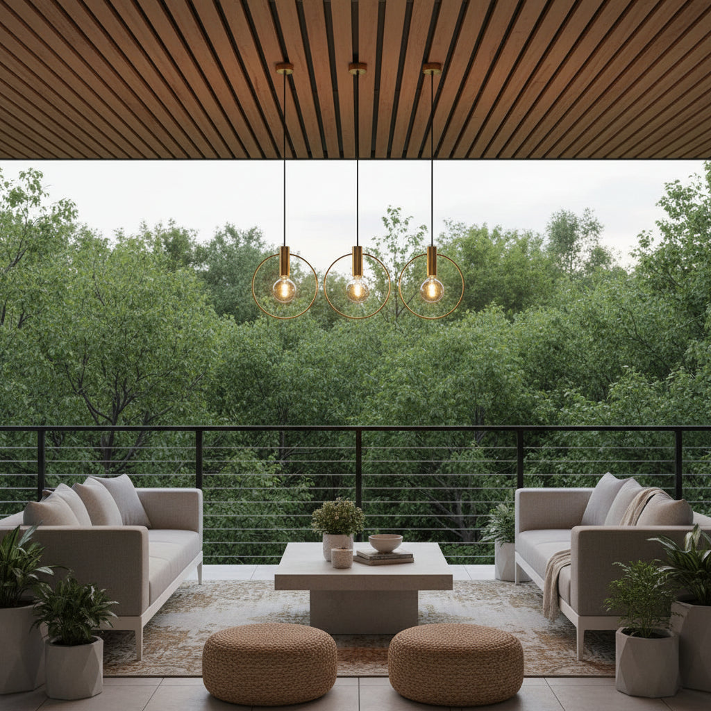 Manizales 3 LT Pendant Brushed Brass-P1347
