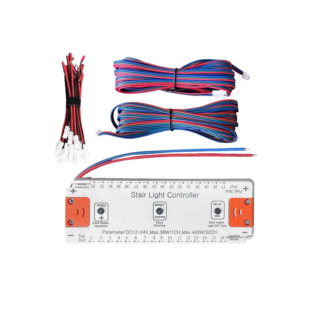 32 channel Stair Light Controller for 12/24V LED Strip Lights.