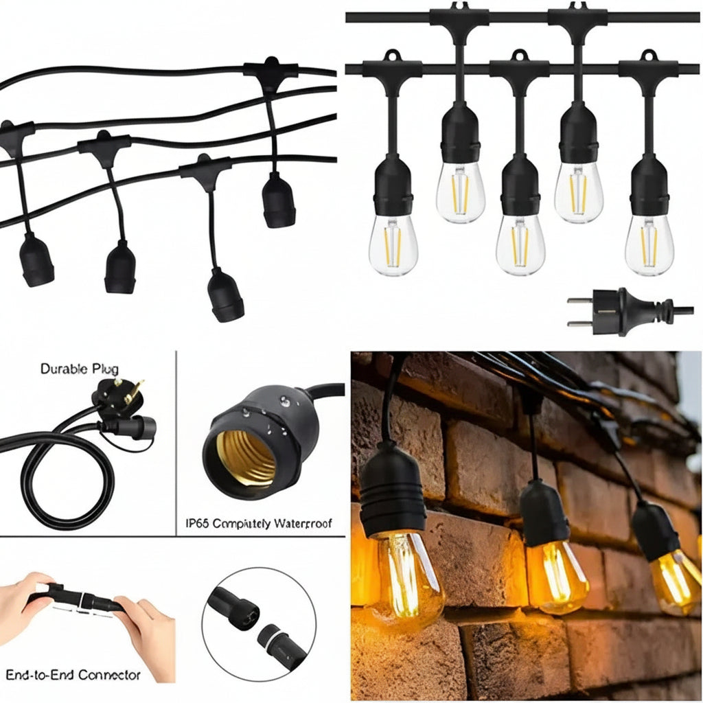 5m 10 Bulbs Plug-In LED Festoon String Light (Bulbs Included). - Mr.Smart SA's Best Online Shopping Store