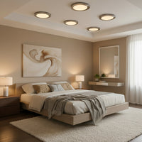 Radiant Lighting- Disc Milan Ceiling Light Satin Chrome R7s 1x150w-RC113.