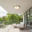 Radiant Lighting Casa Ceiling Light Satin Chrome E27 3x60w