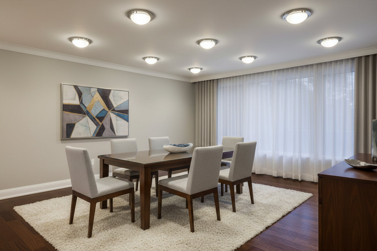 Radiant Lighting DISC Zoot Ceiling Light Satin Chrome E14 1x40w-RC117
