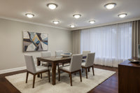 Radiant Lighting DISC Zoot Ceiling Light Satin Chrome E14 1x40w-RC117