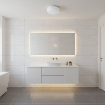 Cheesecake Ceiling Light – Round White (200mm) - RC149