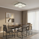 Radiant RC178 Crystal Square LED Ceiling Light 24W 360mmx360mm CCT Chrome and Silver