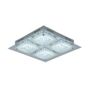 Radiant RC178 Crystal Square LED Ceiling Light 24W 360mmx360mm CCT Chrome and Silver