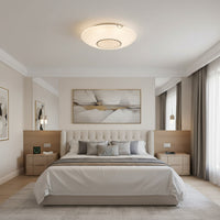 Crystal Ceiling Light – White (E27 2x40W) - RC183