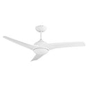 Mach One ceiling fan with light and remote in white non-dimmable model