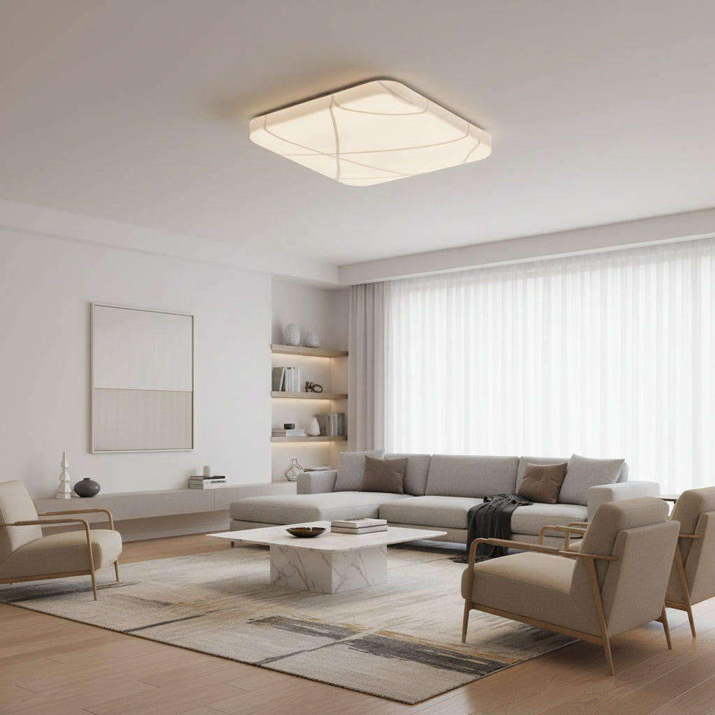 Radiant GSD Ceiling Light SQ Plain LED 12w-RC251
