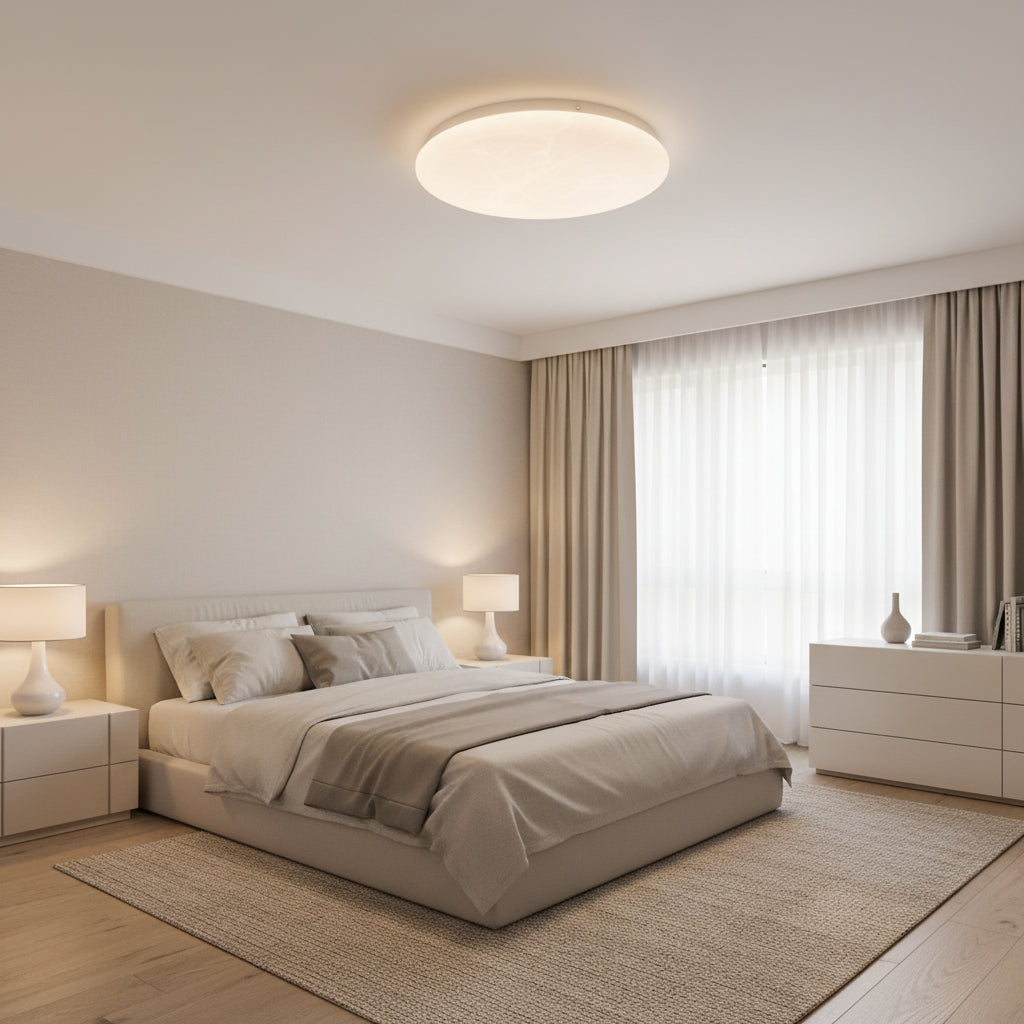 Radiant GSD Bathroom Ceiling Light Alabaster 16w-RC252