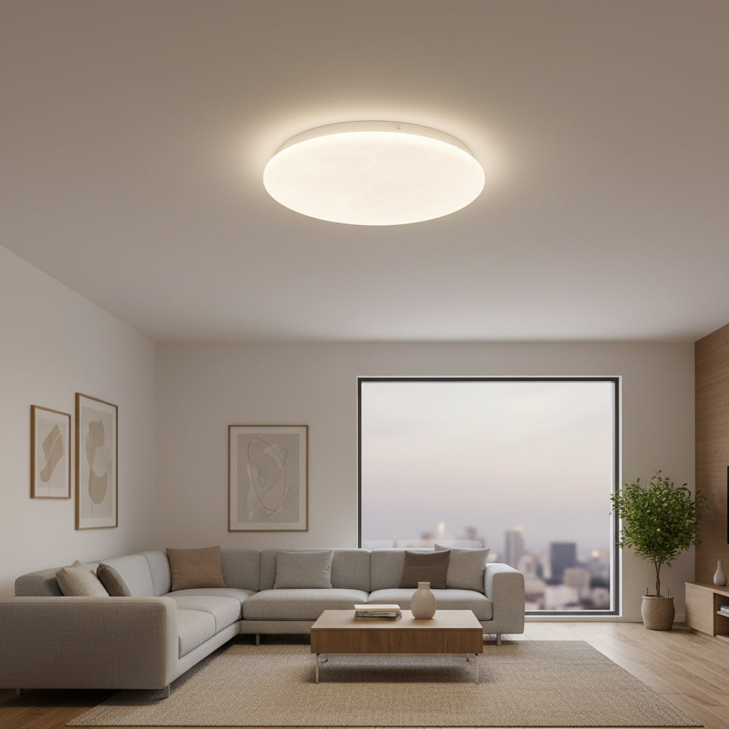 Radiant GSD Bathroom Ceiling Light Alabaster 16w-RC252