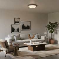 Radiant Lighting-Flat Ceiling Light Satin Chrome E27 2x60w -RC51SCW