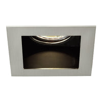Tilt Square Steel Downlight Satin Chrome-RD169