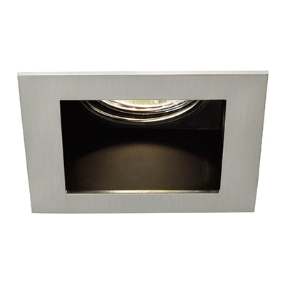 Tilt Square Steel Downlight Satin Chrome-RD169