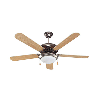Ceiling Fan with Light Satin Chrome E27 2x60w - RF20
