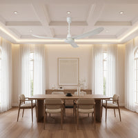 Mach One Ceiling Fan with Light & Remote White Non Dimmable-RF219W.