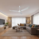 Mach One Ceiling Fan with Light & Remote White Non Dimmable-RF219W.