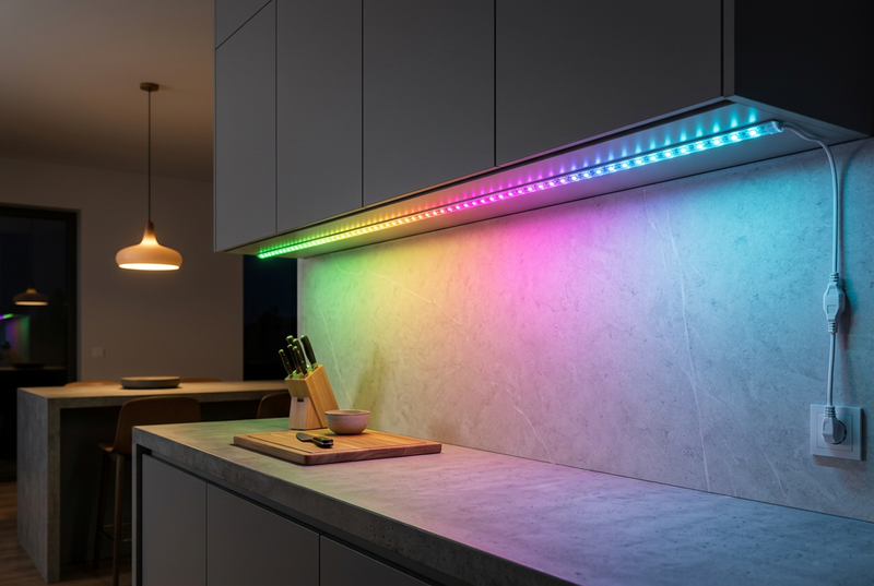 RGB strip-kitchen. 220V