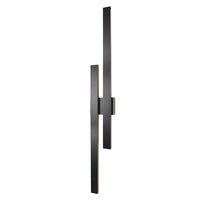 Radiant Strut Dual Outdoor Wall Light Black LED 48w-RO428