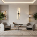 Radiant Strut Dual Outdoor Wall Light Black LED 48w-RO428